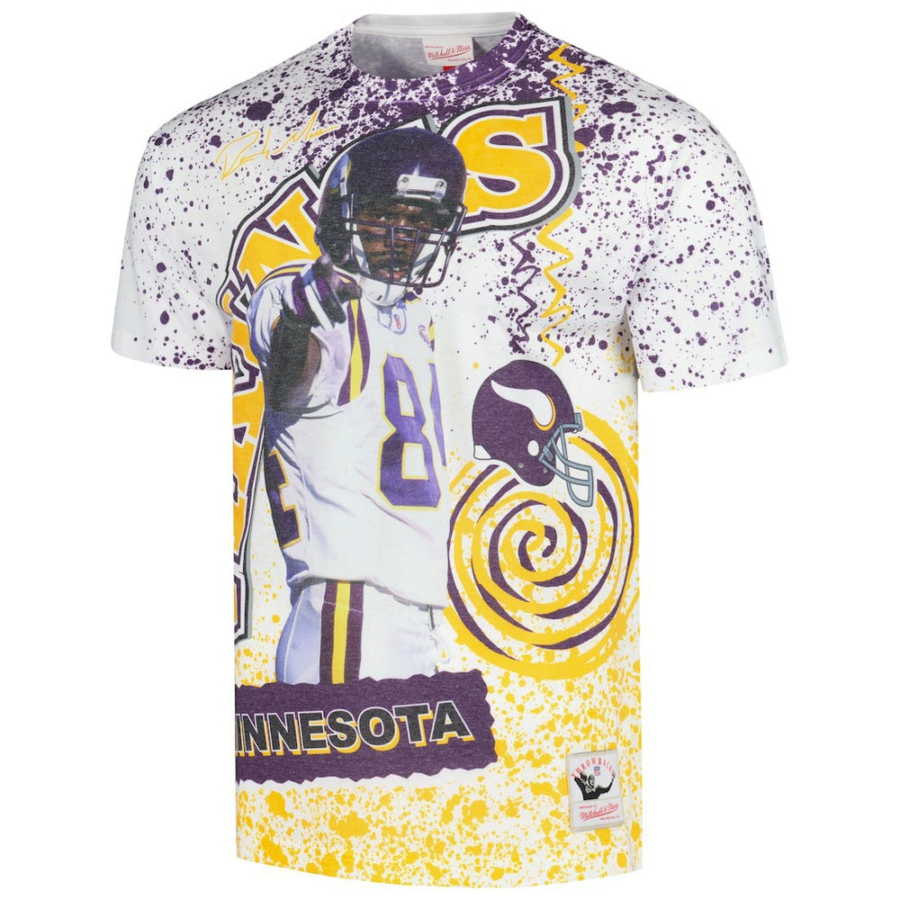 Randy Moss  Retired Player Name & Number Burst T-Shirt - Minnesota Vikings T-shirts