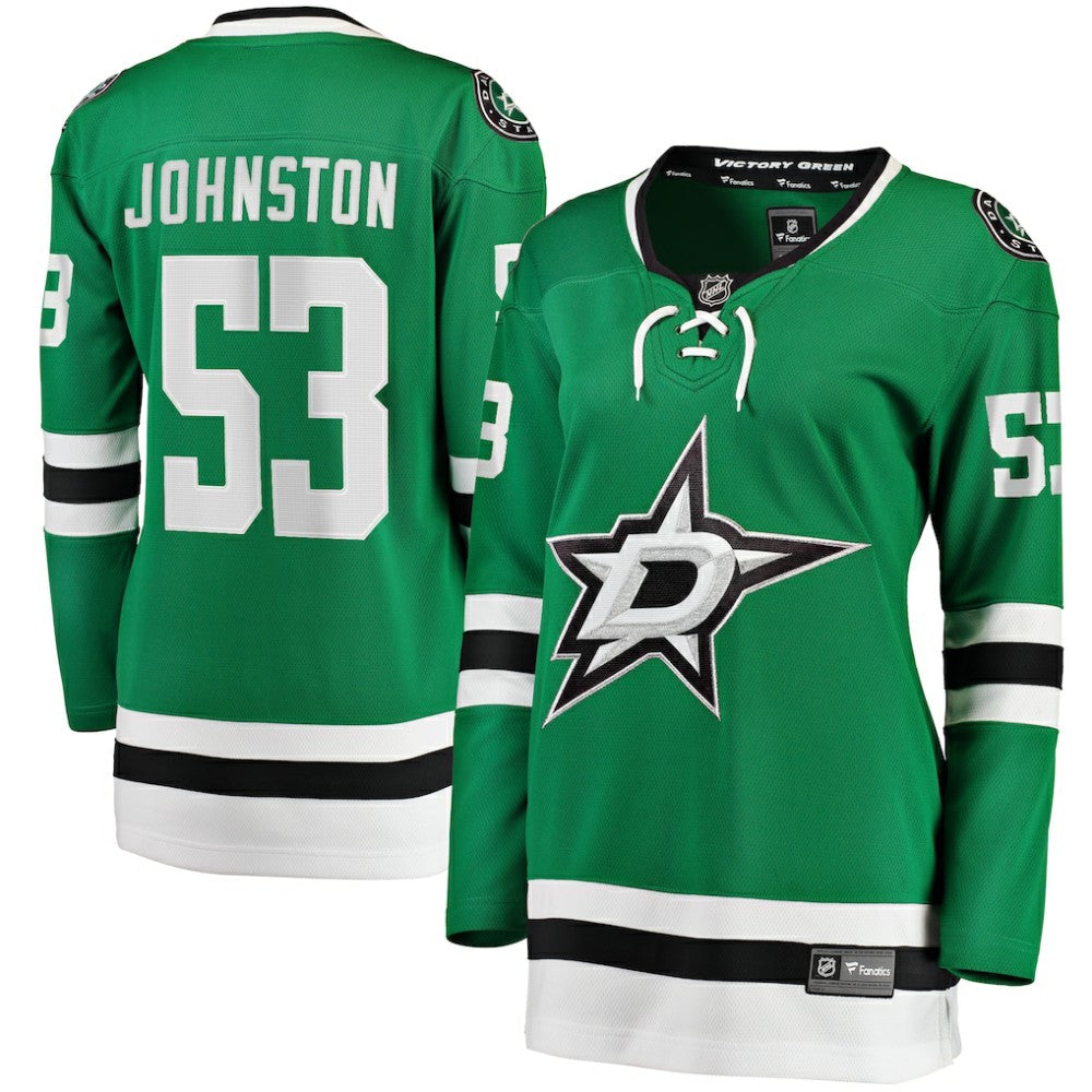 NHL Wyatt Johnston Dallas Stars Fanatics Women's Home Breakaway Player Jersey