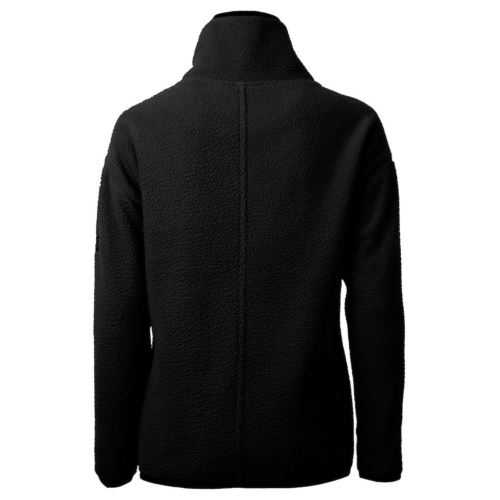 Cutter & Buck Women's Helmet Logo Cascade Eco Sherpa Fleece Half-Zip Pullover Jacket - Carolina Panthers Pullover
