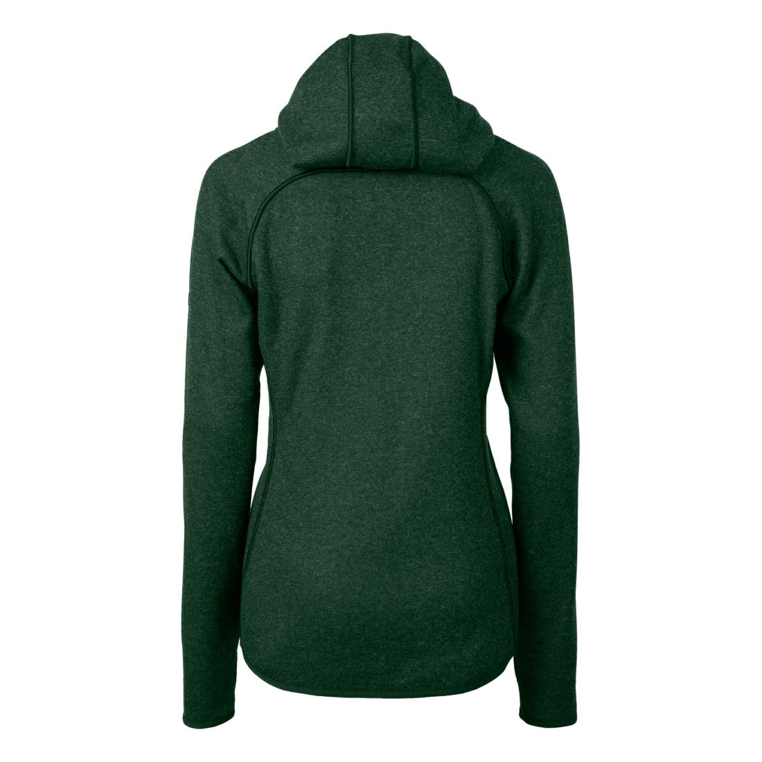 Cutter & Buck Women's Helmet Logo Mainsail Sweater-Knit Full-Zip Hoodie - Green Bay Packers Hoodies