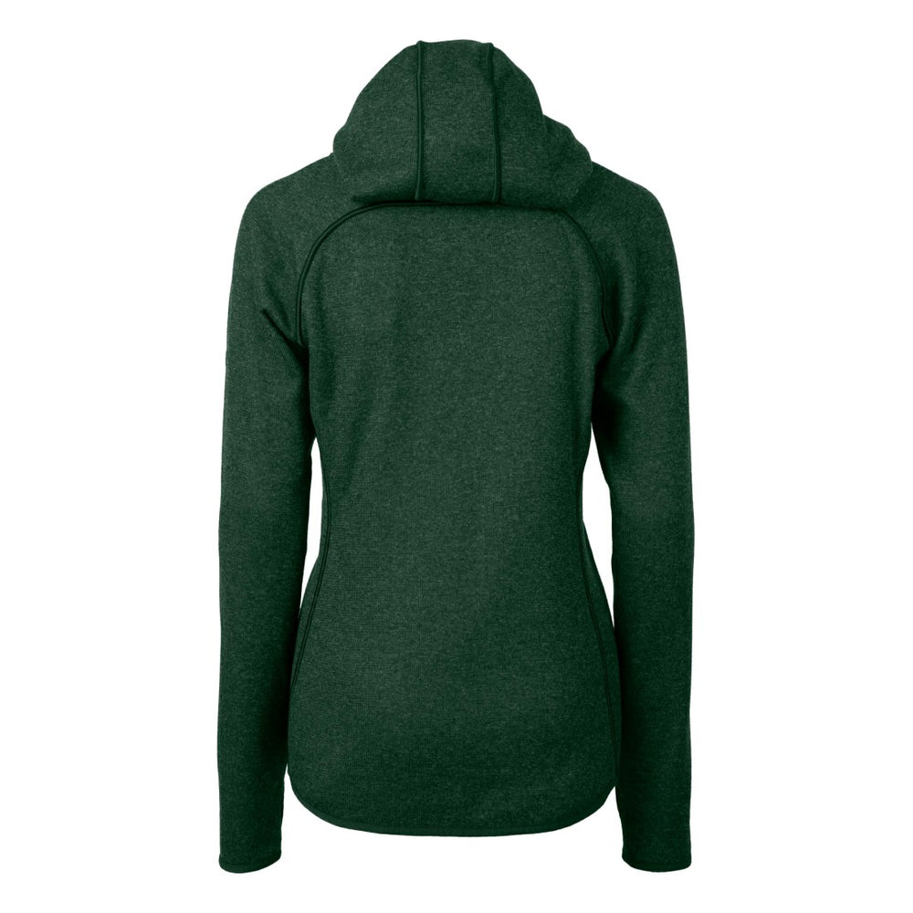 Cutter & Buck Women's Helmet Logo Mainsail Sweater-Knit Full-Zip Hoodie - Green Bay Packers Hoodies