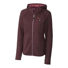 Cutter & Buck Women's Helmet Logo Mainsail Sweater-Knit Full-Zip Hoodie - Washington Commanders Hoodies