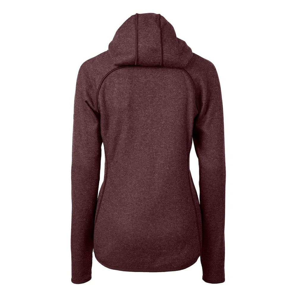 Cutter & Buck Women's Helmet Logo Mainsail Sweater-Knit Full-Zip Hoodie - Washington Commanders Hoodies