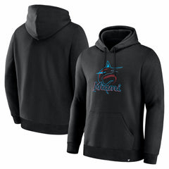 Black Miami Marlins Fanatics Primary Logo Legacy Hoodie