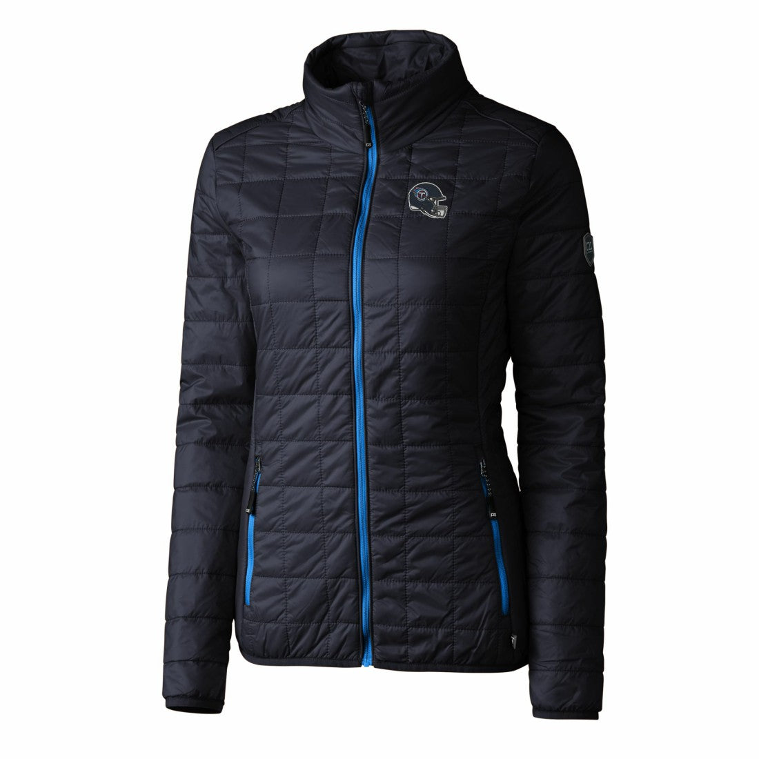 Cutter & Buck Women's Helmet Logo Rainier PrimaLoft Eco Insulated Full-Zip Puffer Jacket - Tennessee Titans Jackets