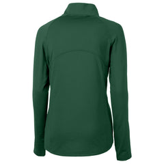 Cutter & Buck Women's Helmet Logo Adapt Eco Knit Stretch Recycled Half-Zip Pullover Top - Green Bay Packers Pullover