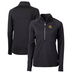 Cutter & Buck Women's Helmet Logo Adapt Eco Knit Stretch Recycled Half-Zip Pullover Top - Green Bay Packers Pullover