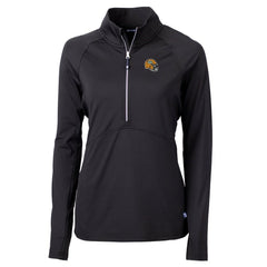 Cutter & Buck Women's Helmet Logo Adapt Eco Knit Stretch Recycled Half-Zip Pullover Top - Green Bay Packers Pullover