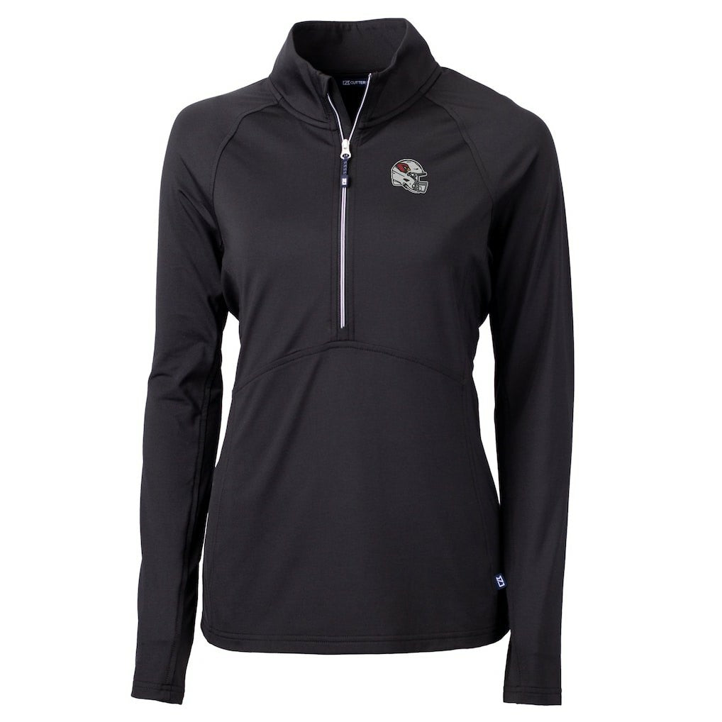 Cutter & Buck Women's Helmet Logo Adapt Eco Knit Stretch Recycled Half-Zip Pullover Top - Arizona Cardinals Pullover