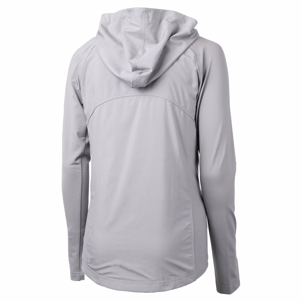 Cutter & Buck Women's Helmet Logo Adapt Eco Knit Hybrid Recycled Full-Zip Hoodie - Minnesota Vikings Hoodies