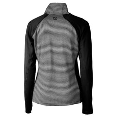 Cutter & Buck Women's Helmet Logo DryTec Forge Tonal Stripe Stretch Half-Zip Top - Cincinnati Bengals Tops
