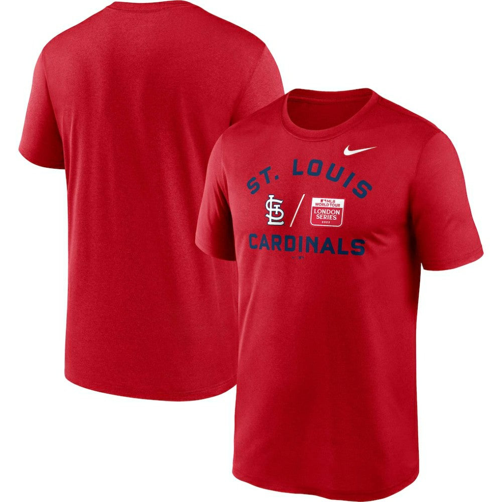 Red St. Louis Cardinals Nike 2023 MLB World Tour: London Series Legend Performance T-Shirt