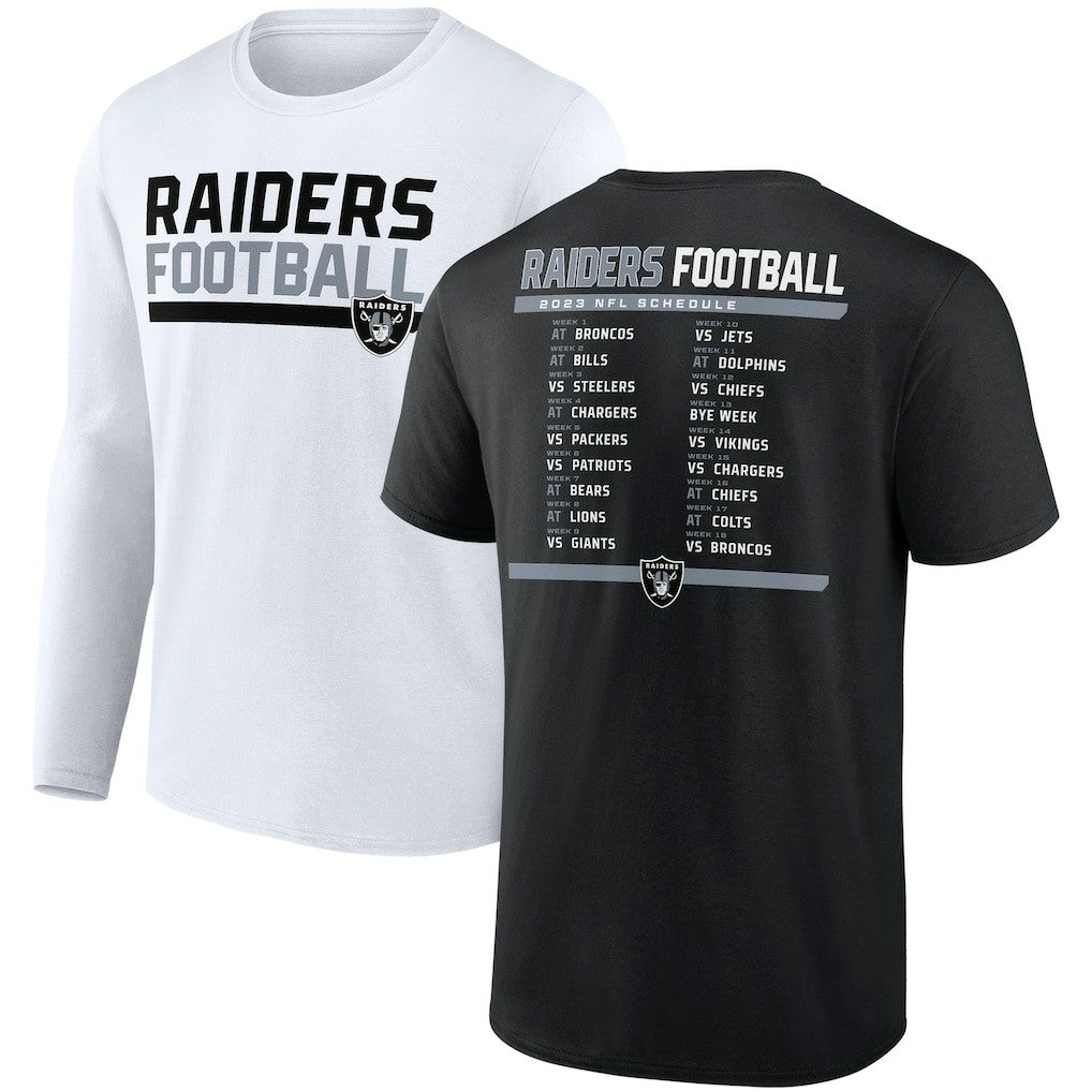 Two-Pack 2023 Schedule T-Shirt Combo Set - Las Vegas Raiders T-shirts
