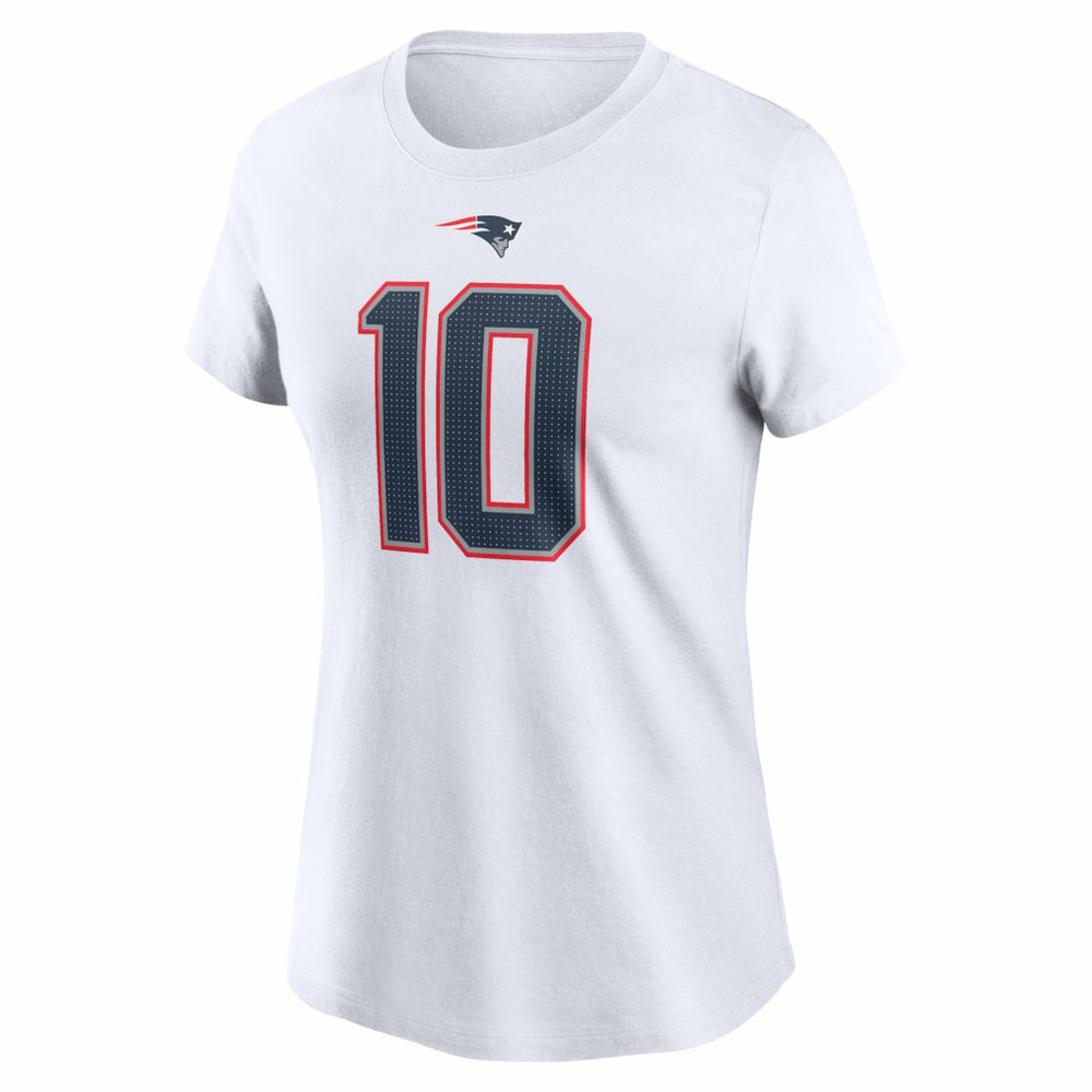 Drake Maye  Women's Player Name & Number T-Shirt - New England Patriots T-shirts