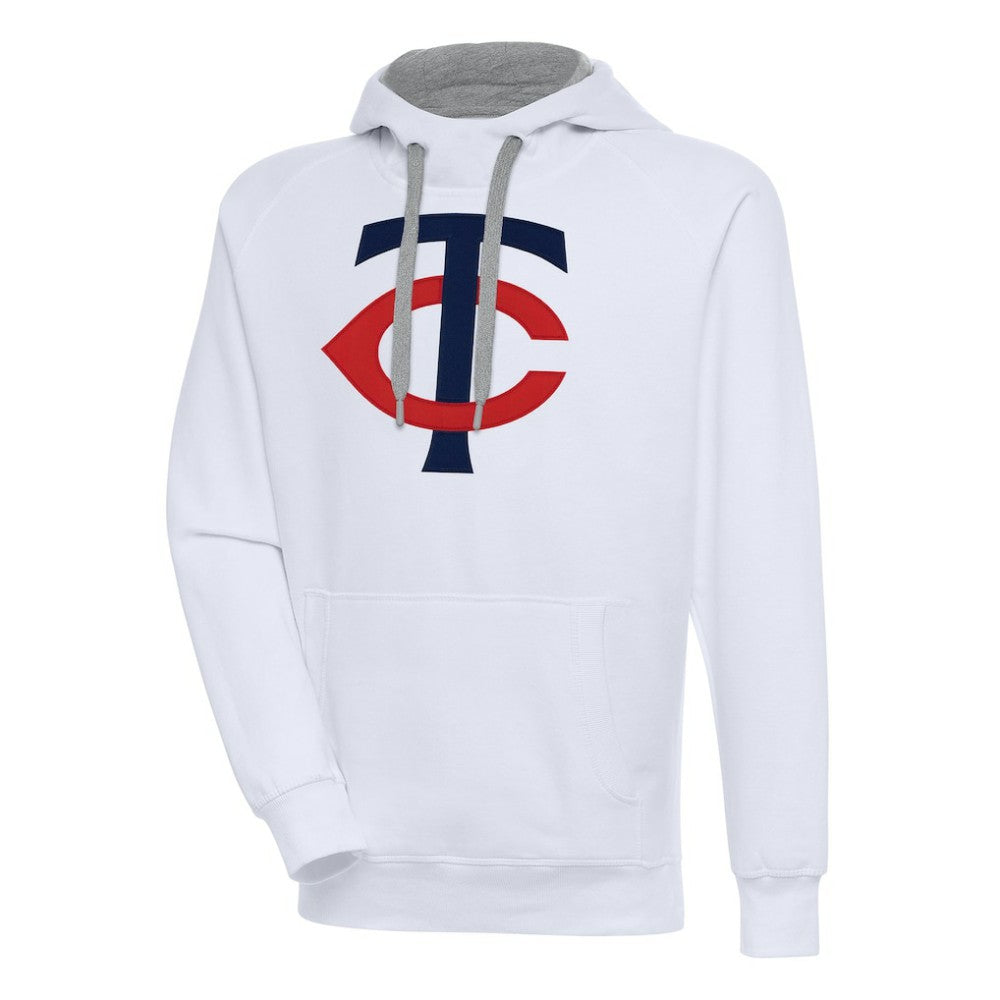 White Minnesota Twins Antigua Victory Pullover Hoodie