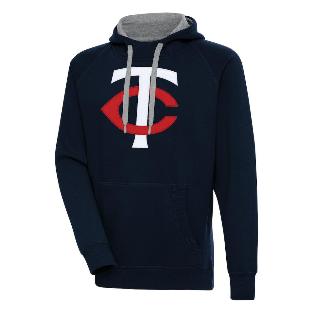 Navy Minnesota Twins Antigua Victory Pullover Hoodie