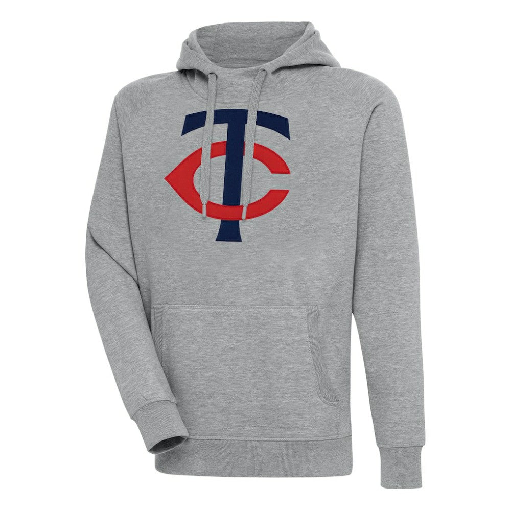 Heather Gray Minnesota Twins Antigua Victory Pullover Hoodie