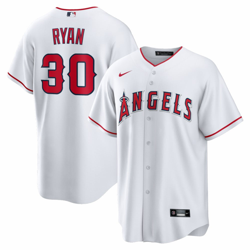 White Nolan Ryan Los Angeles Angels Nike Home Retired Player Replica Jersey