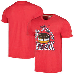 Red Boston Red Sox Homage Cream of the Crop Hyper Local Tri-Blend T-Shirt