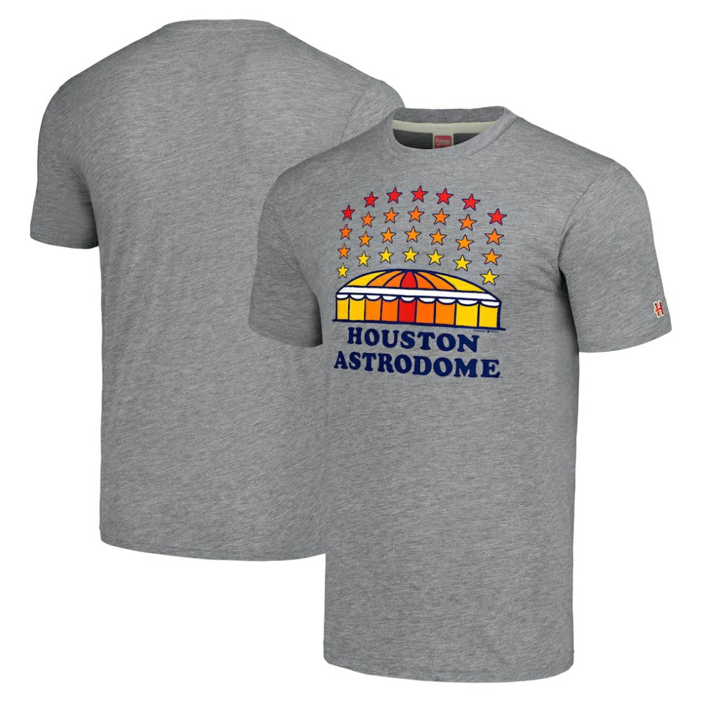 Gray Houston Astros Homage Astrodome Stars Hyper Local Tri-Blend T-Shirt