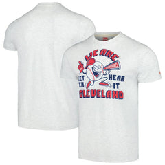 Gray Cleveland Guardians Homage Doodle Collection We Are Cleveland Tri-Blend T-Shirt