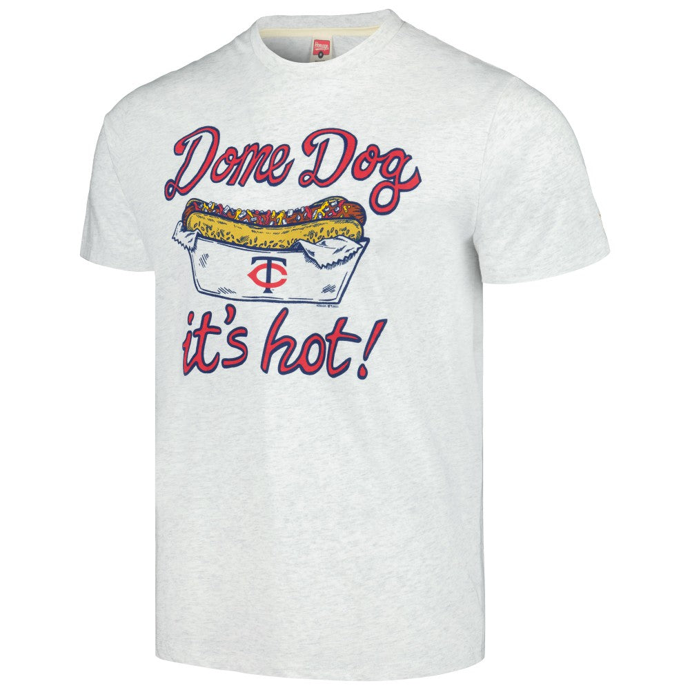 Gray Minnesota Twins Homage Doodle Collection Dome Dog Tri-Blend T-Shirt