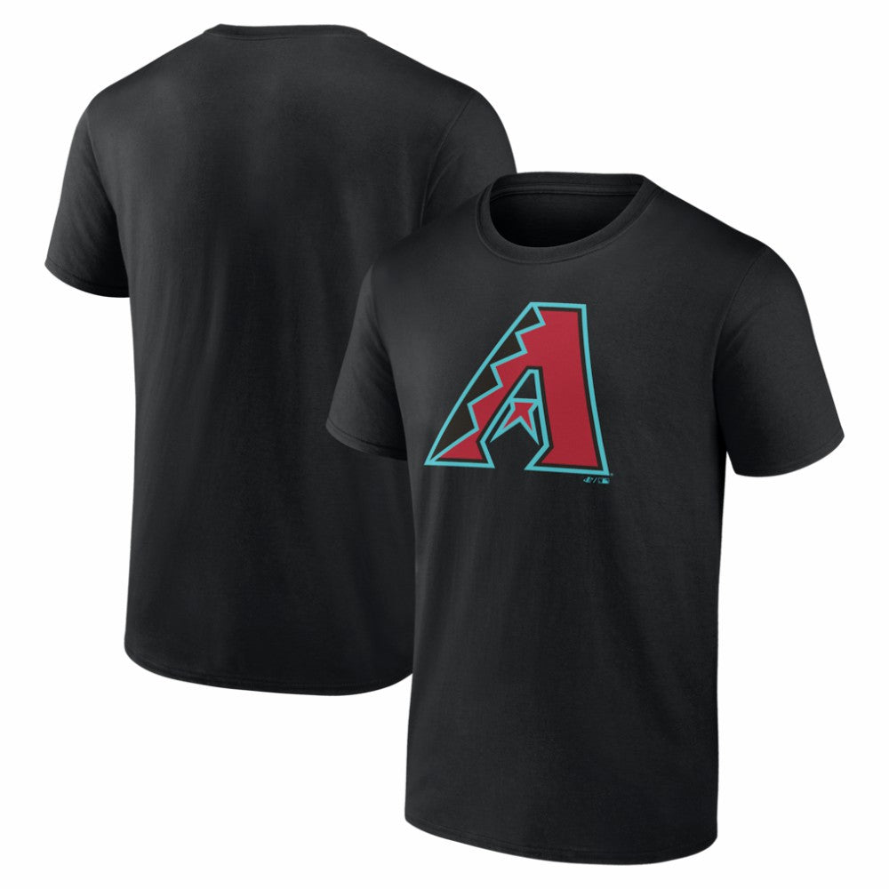 Black Arizona Diamondbacks Logo Athletic Official Logo T-Shirt