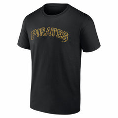 Black Pittsburgh Pirates Logo Athletic Wordmark T-Shirt