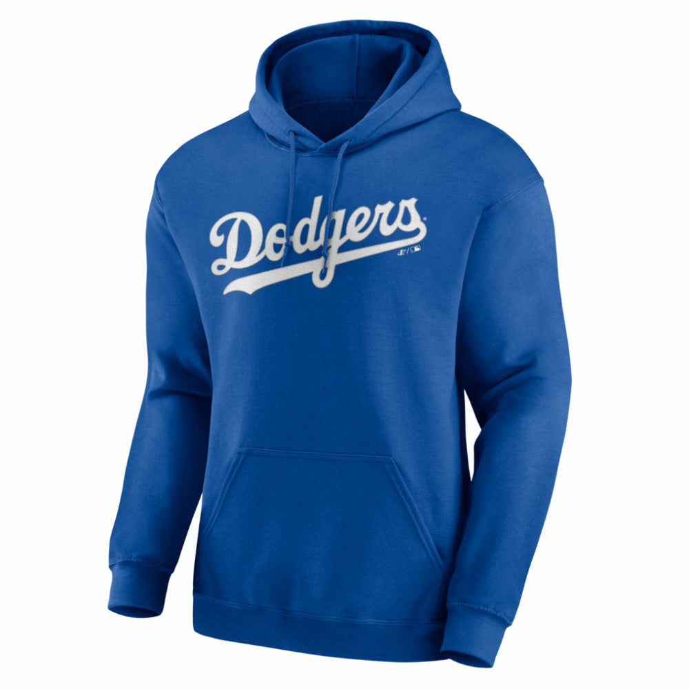 Royal Los Angeles Dodgers Logo Athletic Wordmark Hoodie