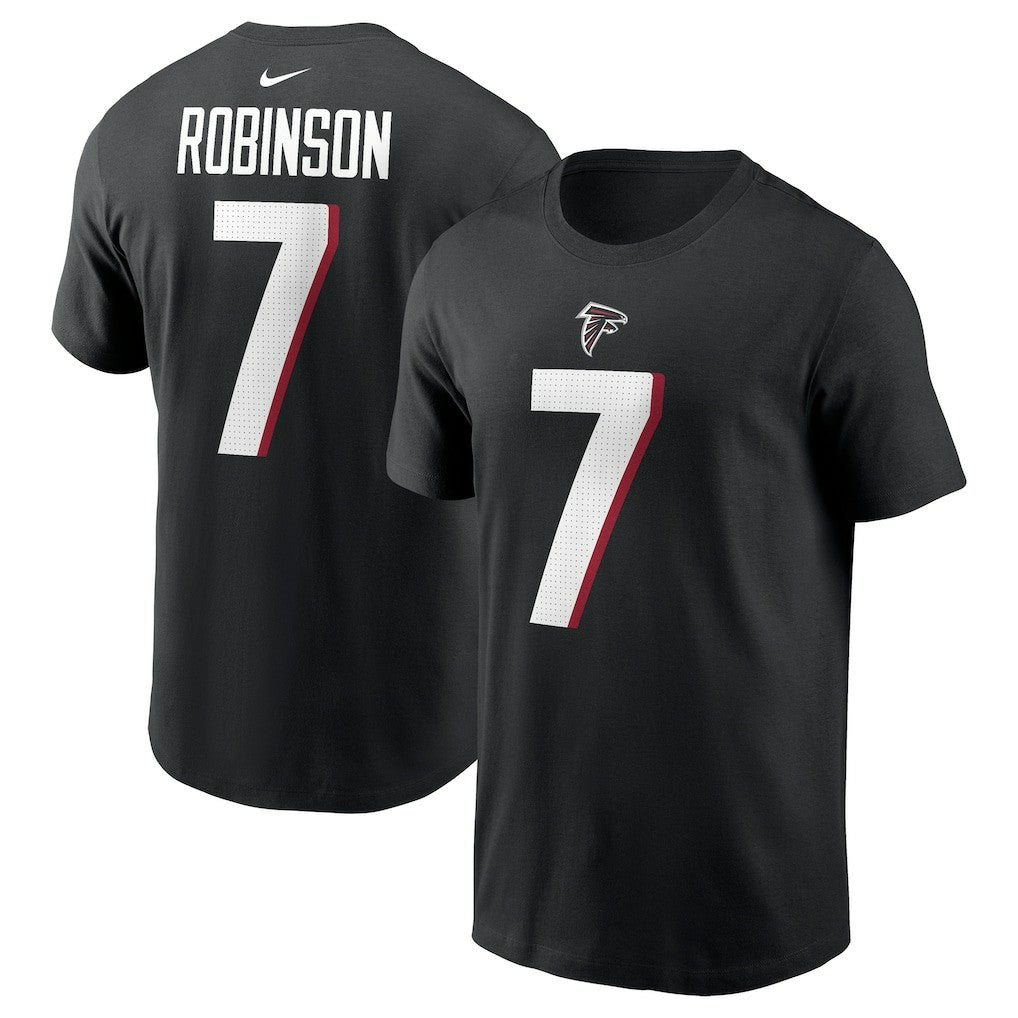 Bijan Robinson  Player Name & Number T-Shirt - Atlanta Falcons T-shirts
