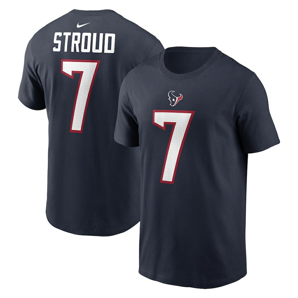 C.J. Stroud  Player Name & Number T-Shirt - Houston Texans T-shirts