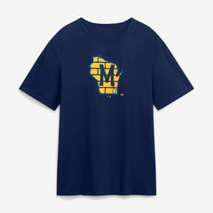Navy Milwaukee Brewers Fanatics Alternate Logo Legacy T-Shirt