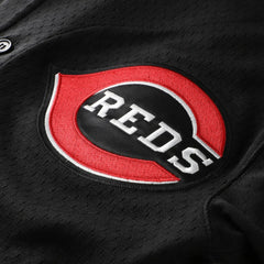 Black Ken Griffey Jr. Cincinnati Reds Mitchell & Ness Big & Tall Cooperstown Mesh Batting Practice Jersey
