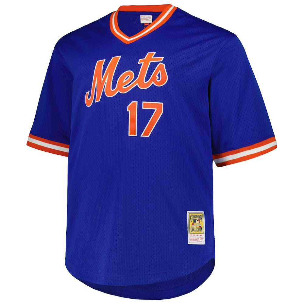Royal Keith Hernandez New York Mets Mitchell & Ness 1986 Cooperstown Collection Mesh Pullover Jersey