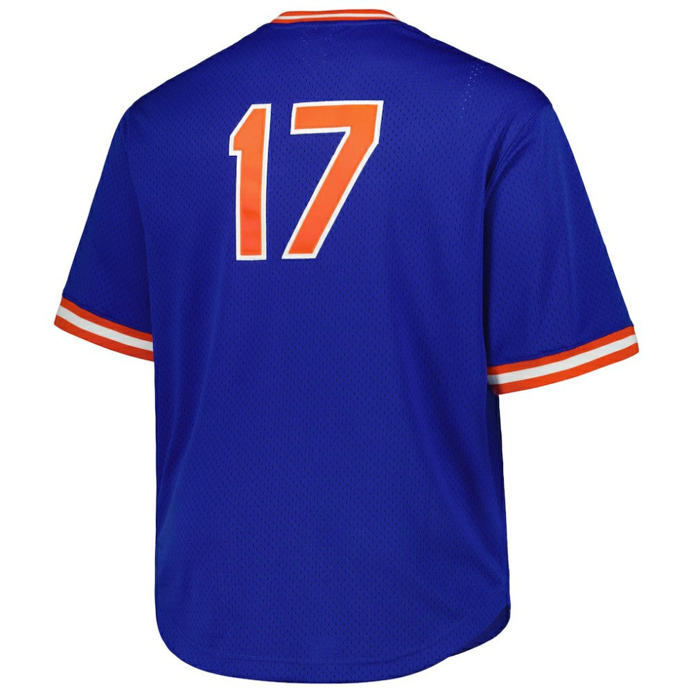 Royal Keith Hernandez New York Mets Mitchell & Ness 1986 Cooperstown Collection Mesh Pullover Jersey
