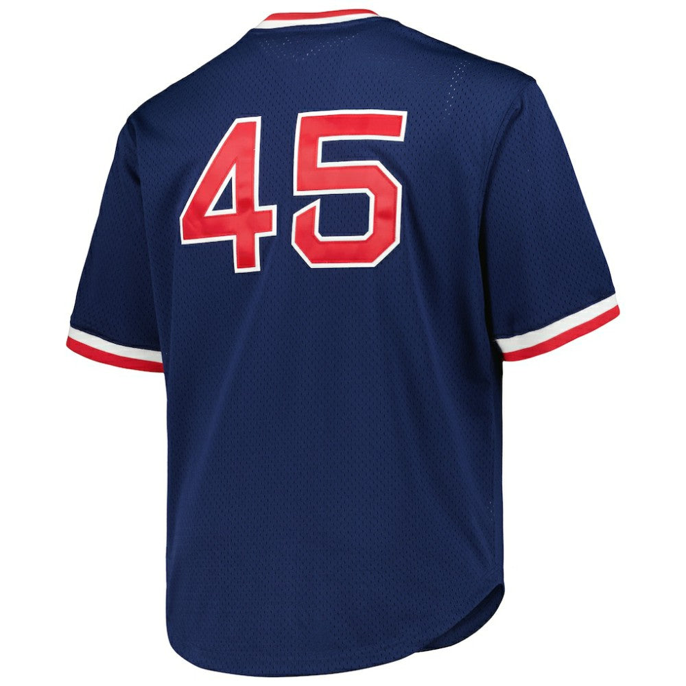 Navy Pedro Martinez Boston Red Sox Mitchell & Ness 1999 Cooperstown Collection Mesh Pullover Jersey