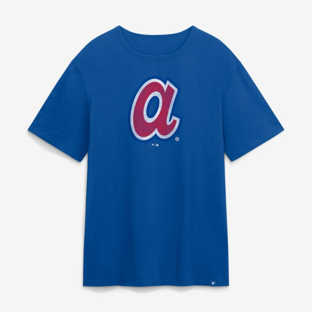 Royal Atlanta Braves Fanatics Vintage Logo Legacy T-Shirt