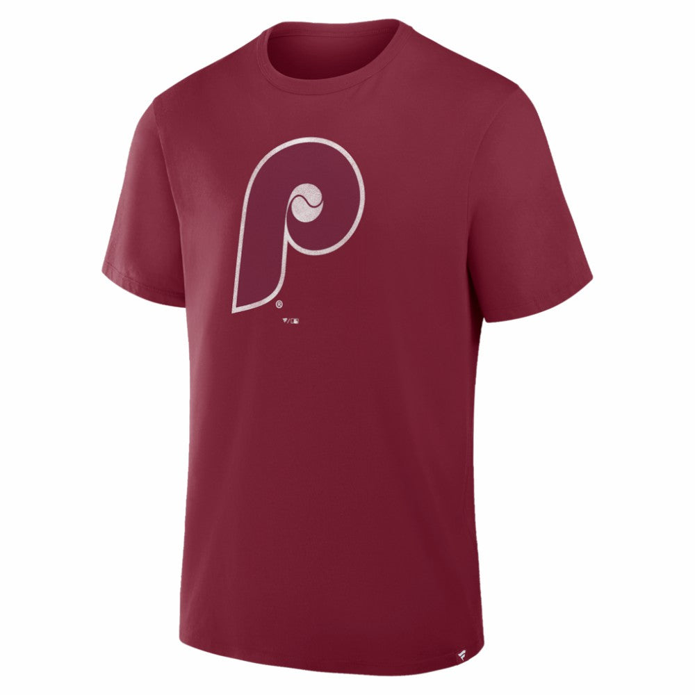 Burgundy Philadelphia Phillies Fanatics Vintage Logo Legacy T-Shirt