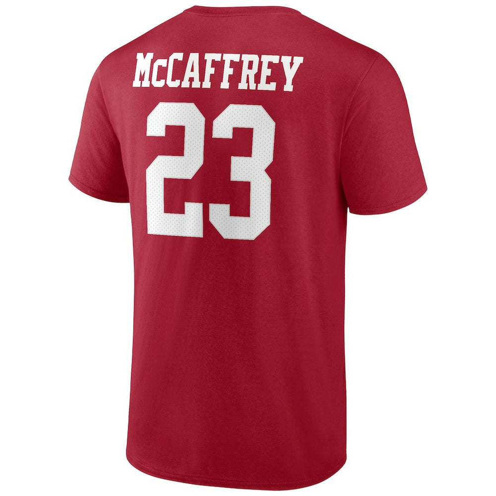 Christian McCaffrey  Player Icon Name & Number T-Shirt - San Francisco 49ers T-shirts