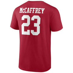 Christian McCaffrey  Player Icon Name & Number T-Shirt - San Francisco 49ers T-shirts