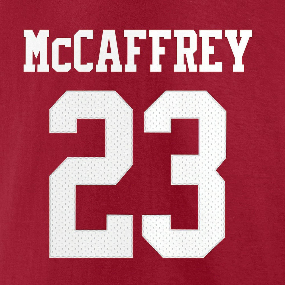 Christian McCaffrey  Player Icon Name & Number T-Shirt - San Francisco 49ers T-shirts