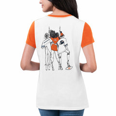 G-III 4Her by Carl Banks Women's Fashion Illustration T-Shirt - Denver Broncos T-shirts