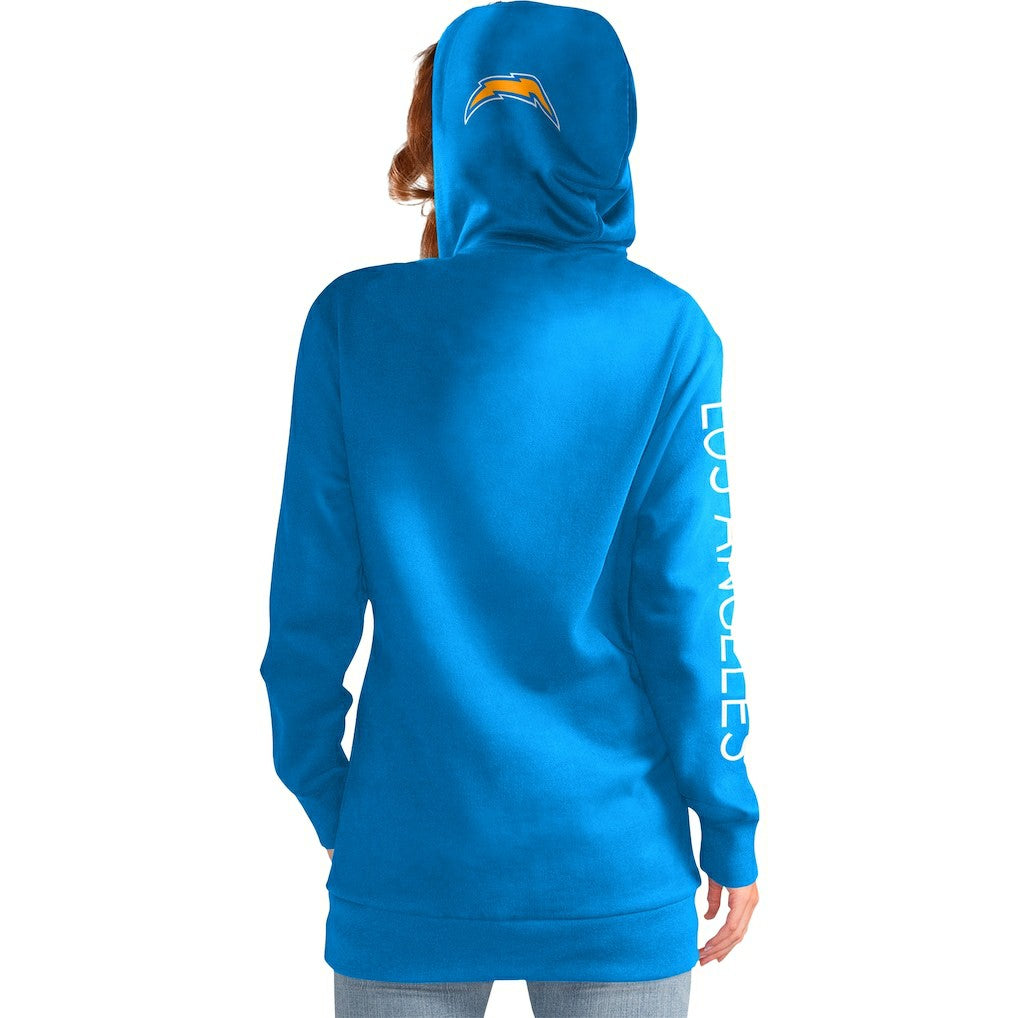 G-III 4Her by Carl Banks Women's Extra Inning Pullover Hoodie - Los Angeles Chargers Hoodies