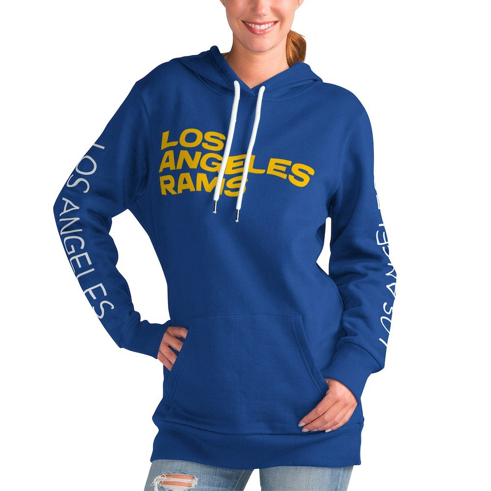 G-III 4Her by Carl Banks Women's Extra Inning Pullover Hoodie - Los Angeles Rams Hoodies