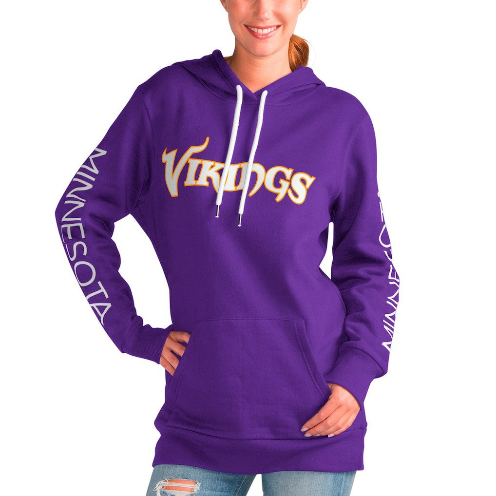 G-III 4Her by Carl Banks Women's Extra Inning Pullover Hoodie - Minnesota Vikings Hoodies
