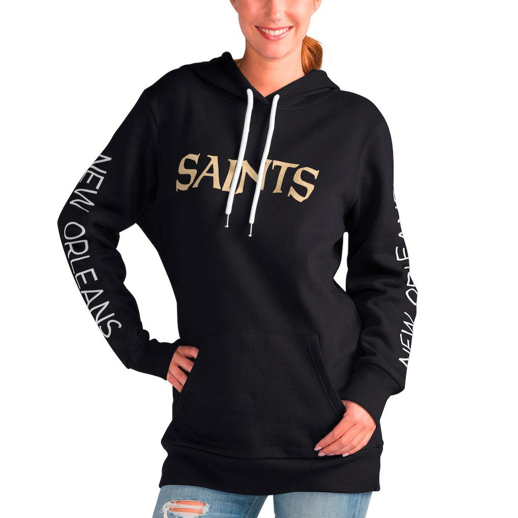 G-III 4Her by Carl Banks Women's Extra Inning Pullover Hoodie - New Orleans Saints Hoodies
