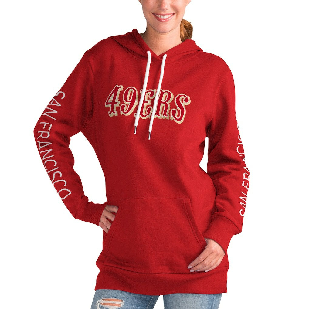 G-III 4Her by Carl Banks Women's Extra Inning Pullover Hoodie - San Francisco 49ers Hoodies