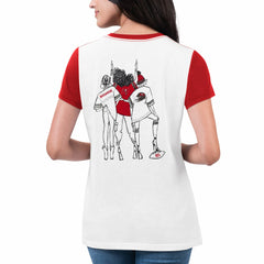 G-III 4Her by Carl Banks Women's Fashion Illustration T-Shirt - Tampa Bay Buccaneers T-shirts