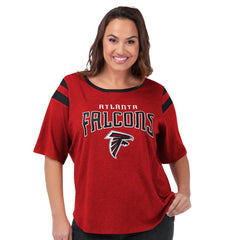 G-III 4Her by Carl Banks Women's Plus Size Linebacker T-Shirt - Atlanta Falcons T-shirts