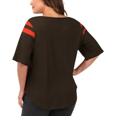 G-III 4Her by Carl Banks Women's Plus Size Linebacker T-Shirt - Cleveland Browns T-shirts